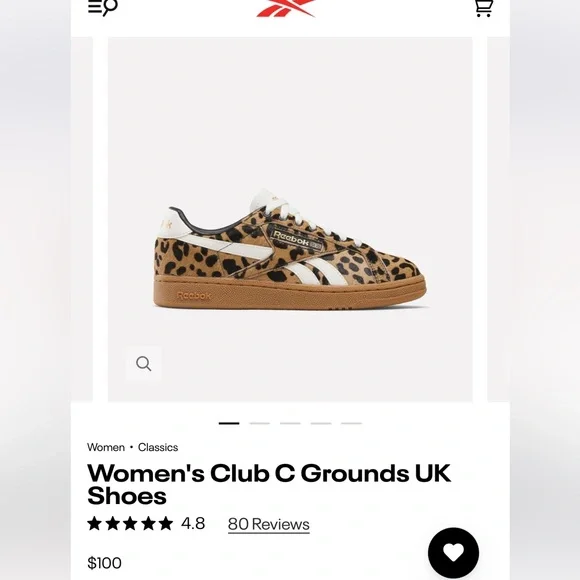 Reebok Club C women Cheetah print - Picture 1 of 6
